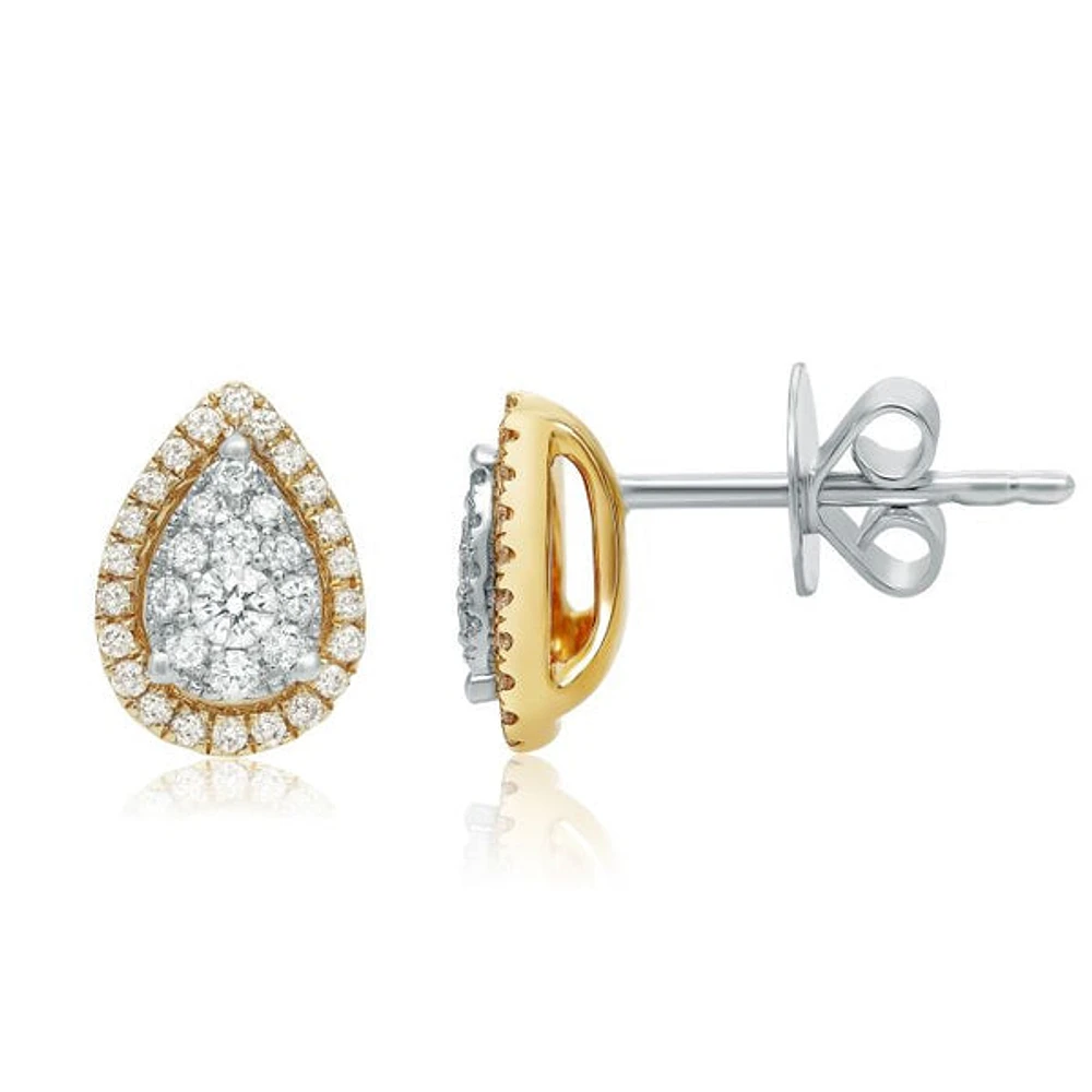 14K Rose Gold 0.30 cttw Diamond Earrings