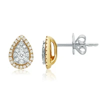 14K Rose Gold 0.30 cttw Diamond Earrings