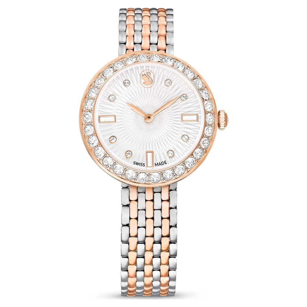 Swarovski Certa watch, Swiss Made, Metal bracelet, Rose gold tone, Mixed metal finish - 5672971