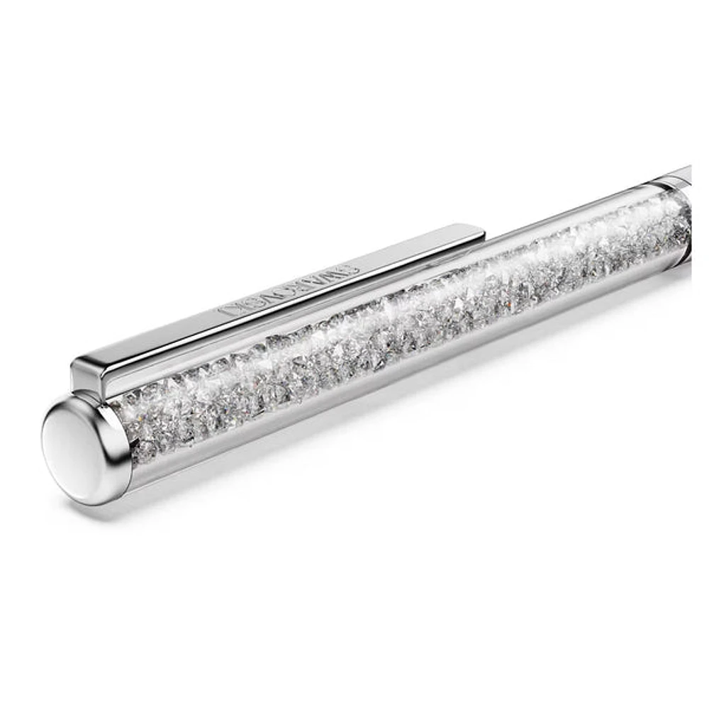 Swarovski - Crystalline Silk ballpoint pen, Gray, Gray lacquered, Chrome Plated 5709613