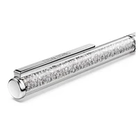 Swarovski - Crystalline Silk ballpoint pen, Gray, Gray lacquered, Chrome Plated 5709613