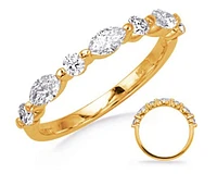 14K Yellow Gold 0.63 cttw Diamond Ring