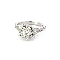 Previously Loved - Enchanted Disney Elsa 0.63 CT. T.W. Diamond Snowflake Engagement Ring 14K White Gold