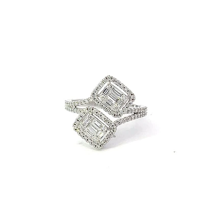 14K White Gold Diamond Ring