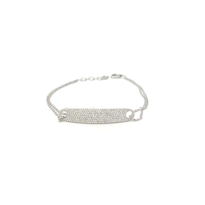 14K White Gold 0.52cttw Diamond Bracelet - 7"