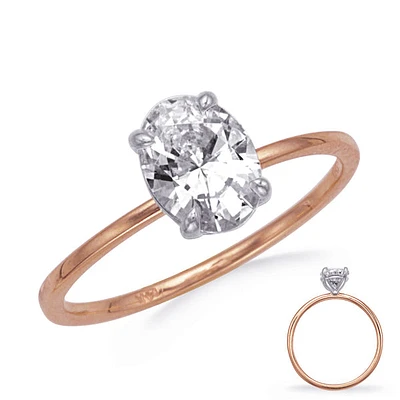 14K Oval Cut Diamond Ring