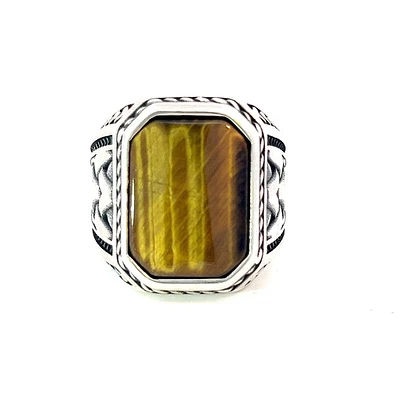 Argent Silver and Cat's Eye Ring