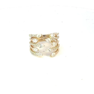 14K Yellow Gold Diamond Ring