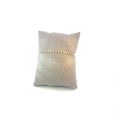 14K Yellow Gold 0.41cttw Diamond Bracelet - 7"