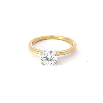 14K Gold 1.01cttw Round Brilliant Cut Canadian Diamond Engagement Ring