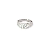 14K White Gold 1.49cttw Lab Grown Diamond Engagement Ring