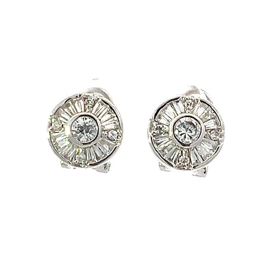 925 Sterling Silver Cubic Zirconia Earrings