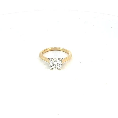 14K Yellow Gold 1.65cttw Lab Grown Round Brilliant Cut Diamond Ring