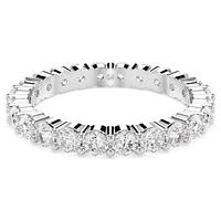 Swarovski - Matrix Vittore ring, Round cut, White, Silver-tone finish - 48