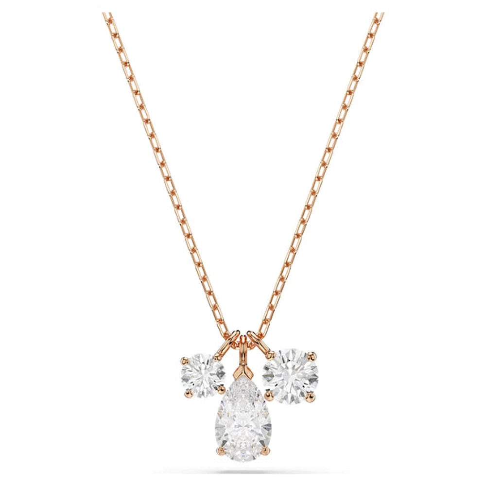 Swarovski Mesmera pendant, Mixed cuts, White, Rose gold-tone plated 5734245