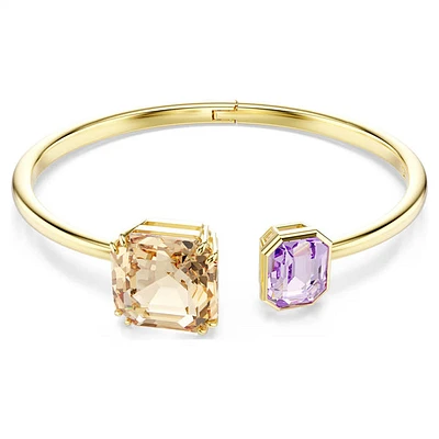 Swarovski Millenia bangle, Octagon cut, Multicolored, Gold-tone plated 5725756