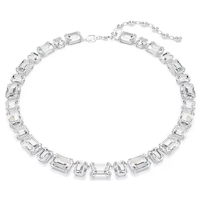 Swarovski - Millenia Tennis necklace, Octagon cut, White, Rhodium plated 5705757