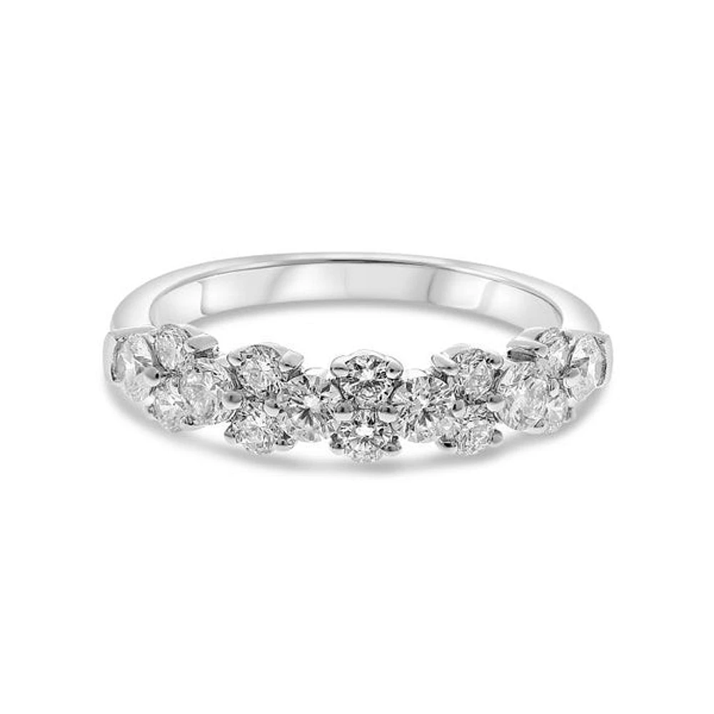 14K White Gold 1.00cttw Diamond Ring