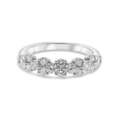 14K White Gold 1.00cttw Diamond Ring