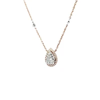 14K Rose Gold 0.33 cttw Diamond Pendant