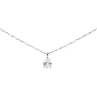 14K Gold Lab Grown cttw Pear Cut Diamond Pendant