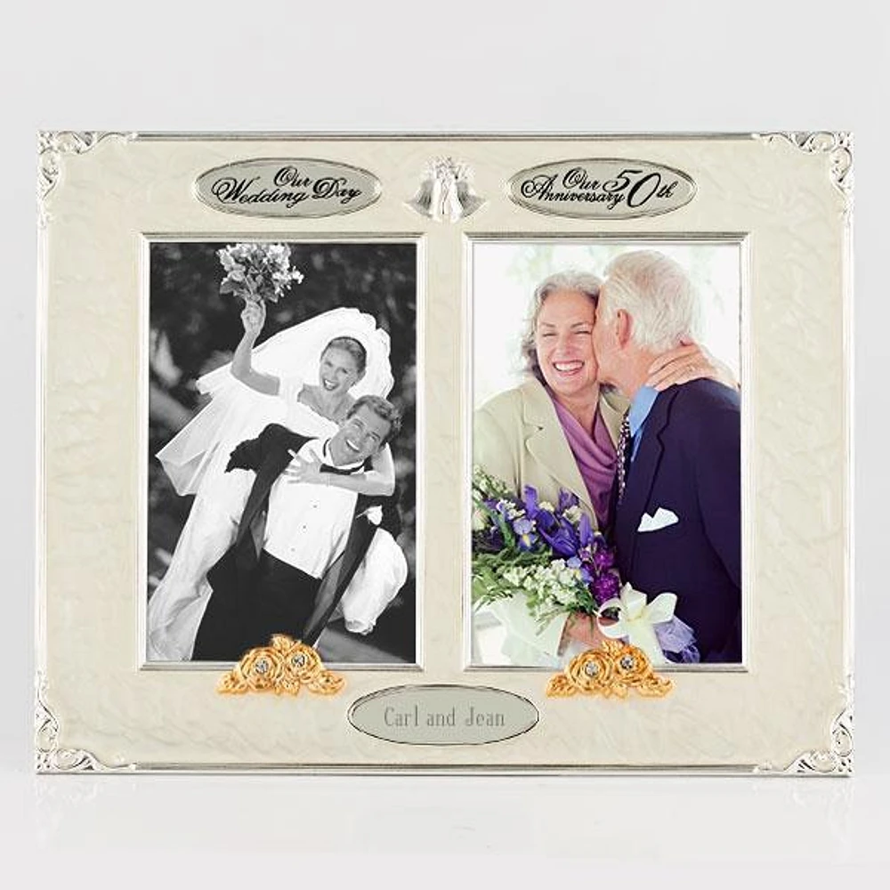 50th Anniversary Twin Frame 4x6