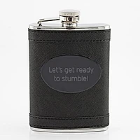 Black Flask with Black Plate