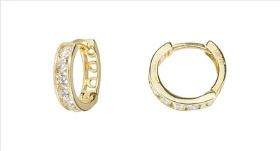 10K Gold Cubic Zirconia Huggies