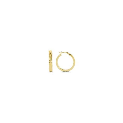 10K Yellow Gold 18mm Earrings