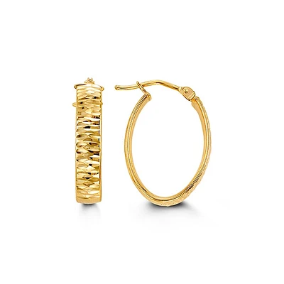 10K Yellow Gold 23mm Earrings