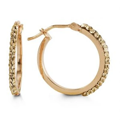 10K Rose Gold 21mm Earrings
