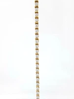 10K Yellow Gold 1.00cttw Diamond Tennis Bracelet, 7"