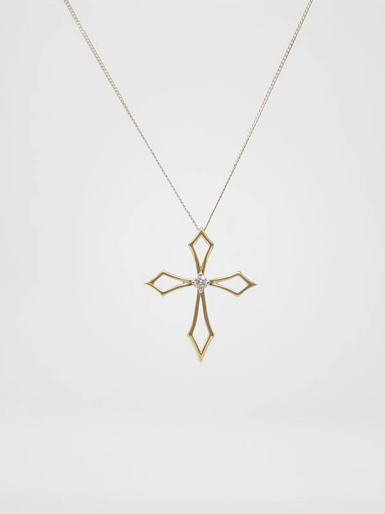 Diamond Cross Pendant