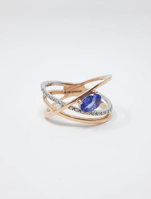 Tanzanite and Diamond Ring