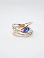 Tanzanite and Diamond Ring