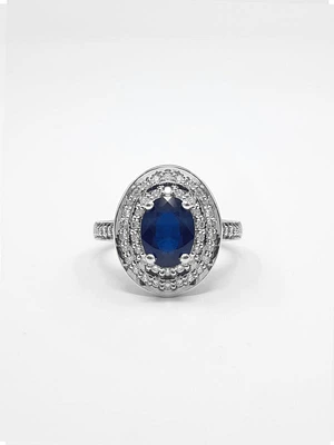Sapphire and Diamond Ring
