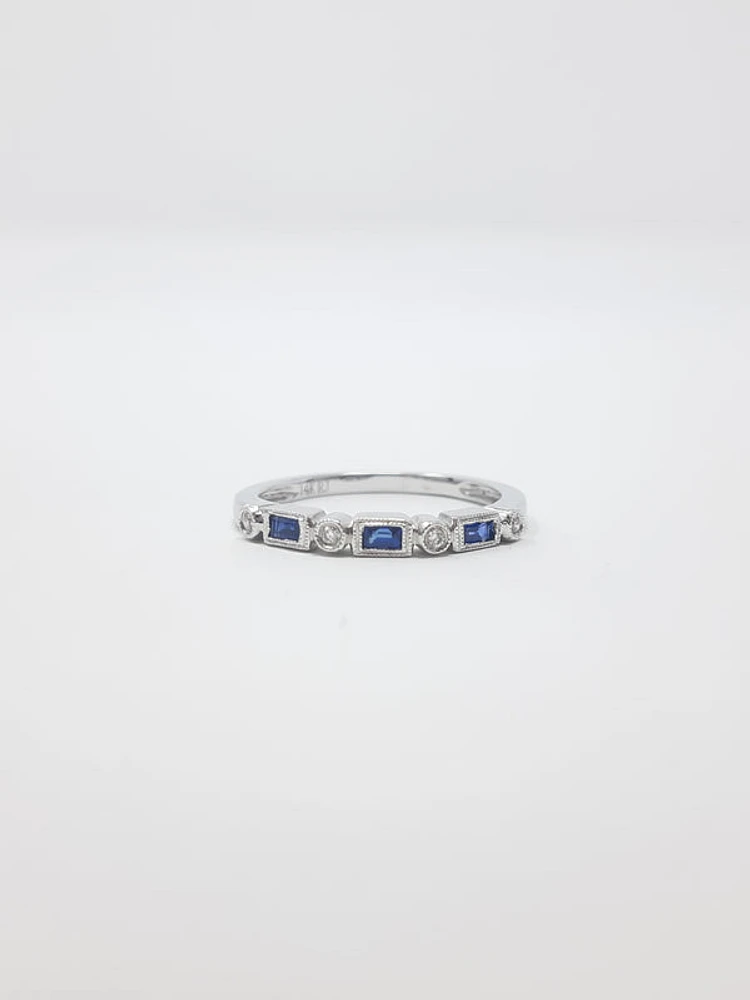 Sapphire and Diamond Ring
