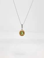 Silver and Peridot Pendant