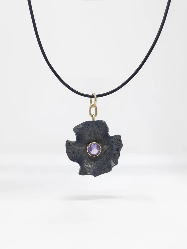 Silver and Amethyst Pendant