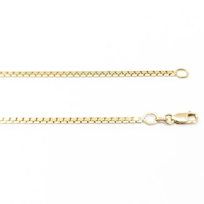 10K Gold Box Chain - 1.65 mm Various Length