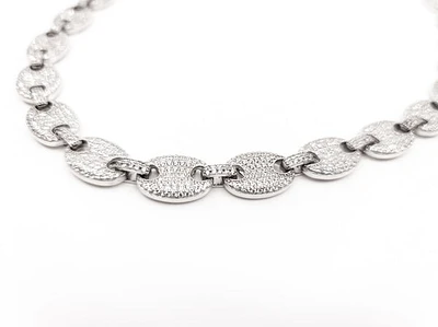 Sterling Silver & Cubic Zirconia Chain