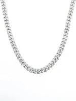 Sterling Silver Baguette CZ Chain