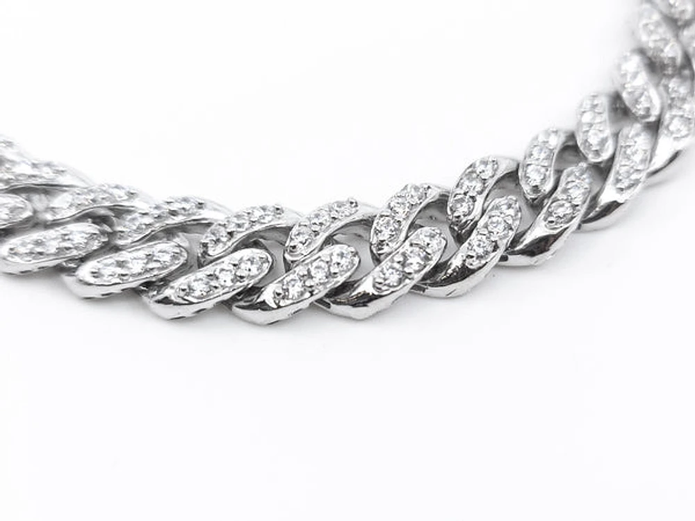 Sterling Silver & Cubic Zirconia Bracelet