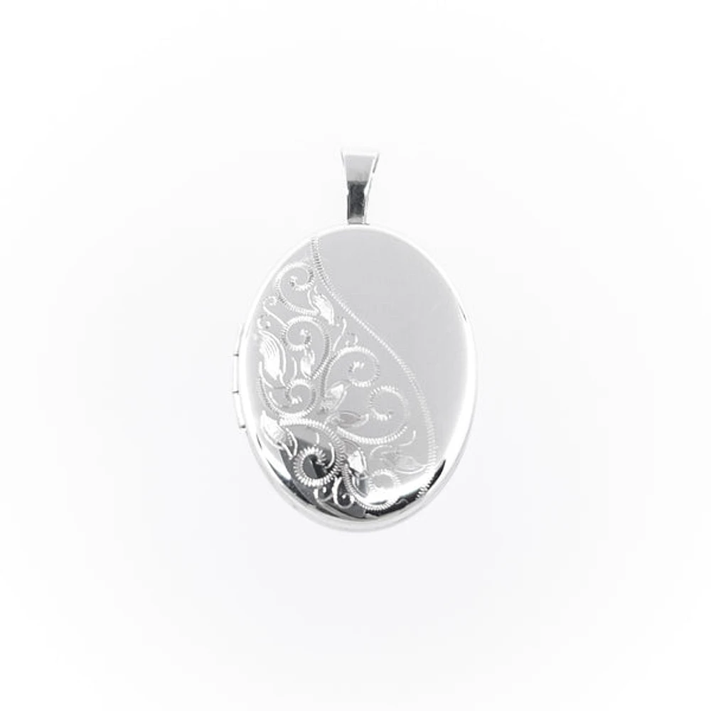 Sterling Silver Oval Locket