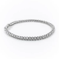 14K White Gold 3.0cttw Lab-Grown Diamond Tennis Bracelet