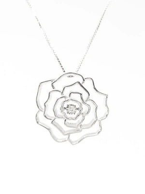 Sterling Silver Canadian Diamond Necklace