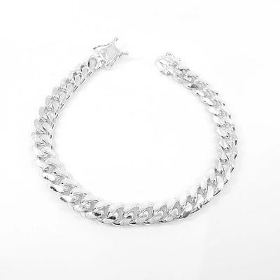 Sterling Silver Miami Cuban Rhodium Plated Bracelet