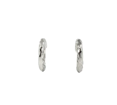 Sterling Silver Hoop Earrings 17mm
