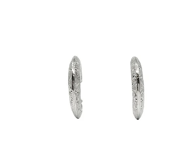 Sterling Silver Hoop Earrings 23mm