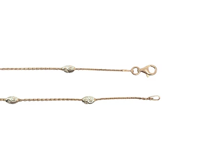 925 Rose Gold Plated Silver Bracelet - 7 Inches